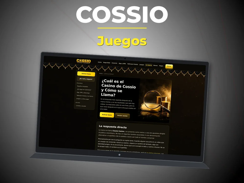 Cossio - Juegos